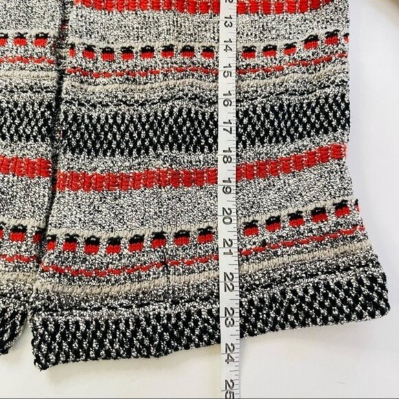 Pernua Marks & Spencer‎ Texture Knit Cardigan Womens 14 16 Red Black - Picture 7 of 9